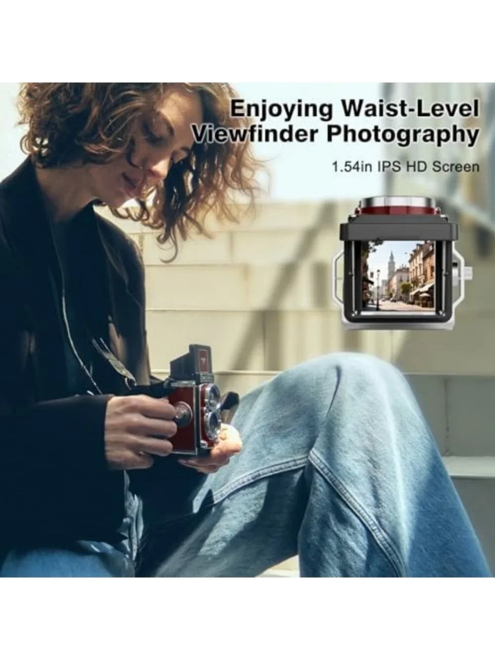 Retro Mini Digital Camera - Compact 1080P FHD Vlogging Camera for Teens & Adults